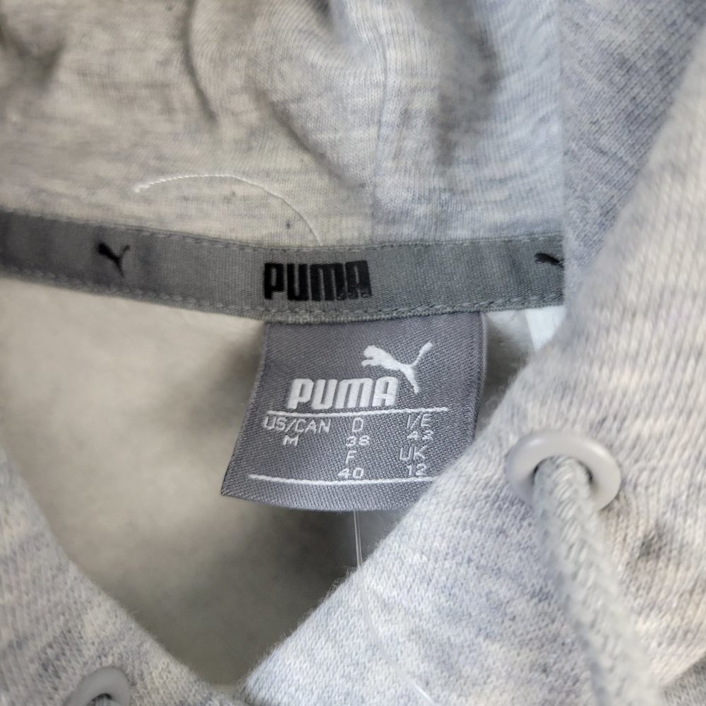 Puma Hoodie Women's Size M Essentials Fleece Soft Hooded Pockets Gray NWT - Picture 6 of 11